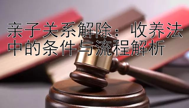 亲子关系解除：收养法中的条件与流程解析