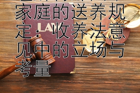 理解特殊困难家庭的送养规定：收养法意见中的立场与考量