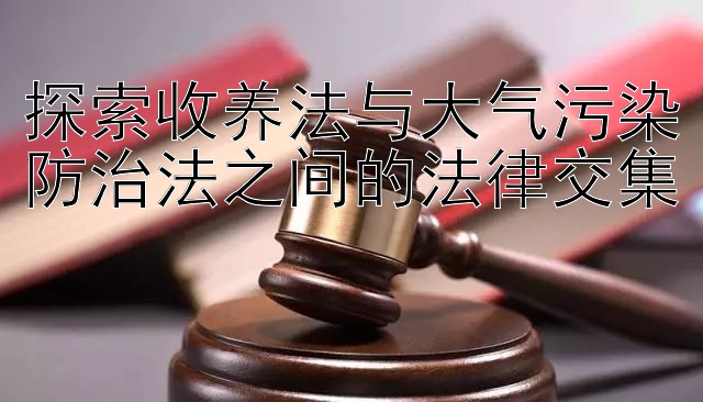 探索收养法与大气污染防治法之间的法律交集