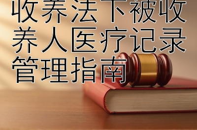 收养法下被收养人医疗记录管理指南