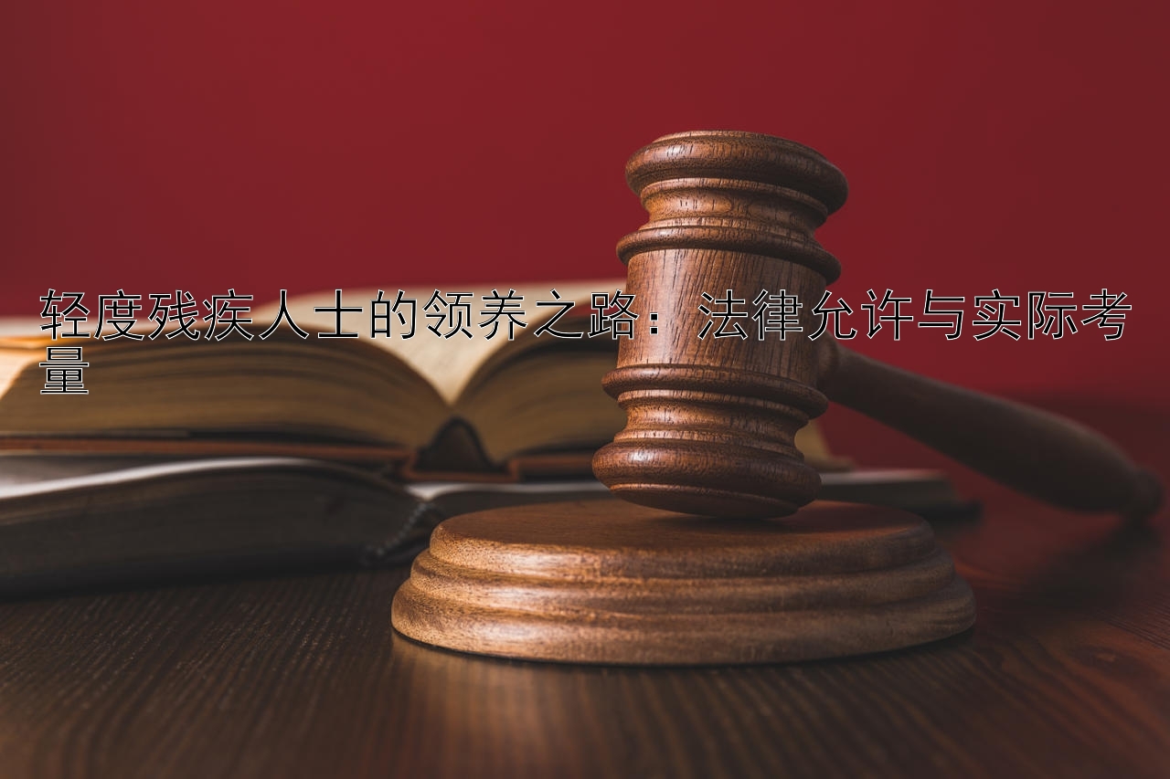 轻度残疾人士的领养之路：法律允许与实际考量