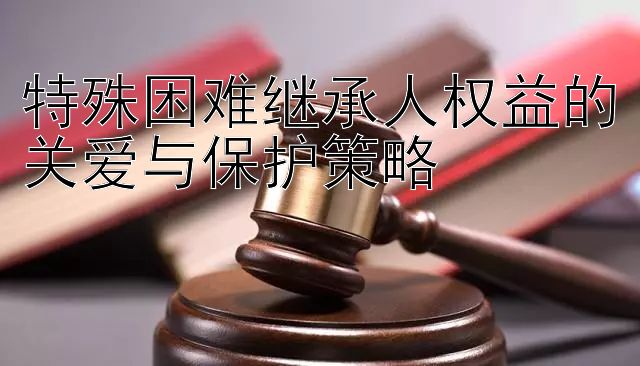 特殊困难继承人权益的关爱与保护策略