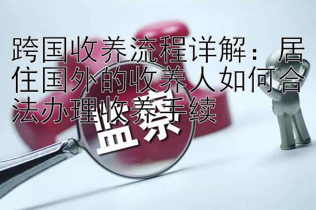 跨国收养流程详解：居住国外的收养人如何合法办理收养手续