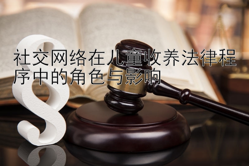 社交网络在儿童收养法律程序中的角色与影响