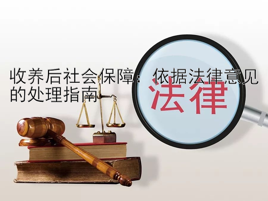 收养后社会保障：依据法律意见的处理指南