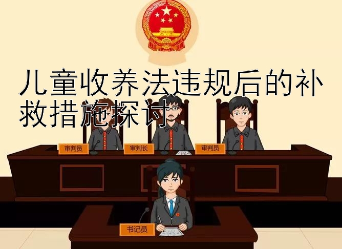 儿童收养法违规后的补救措施探讨