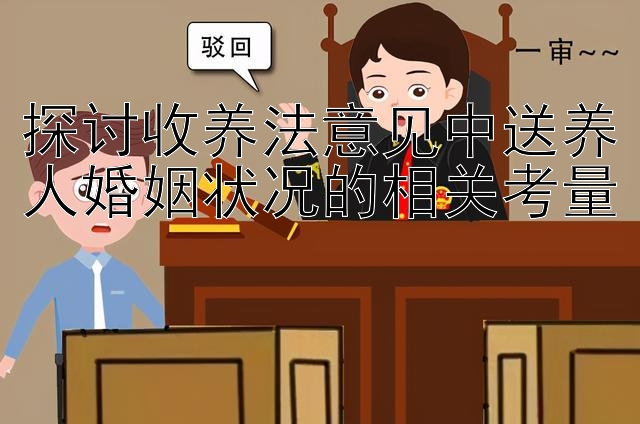 探讨收养法意见中送养人婚姻状况的相关考量