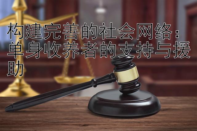 构建完善的社会网络：单身收养者的支持与援助