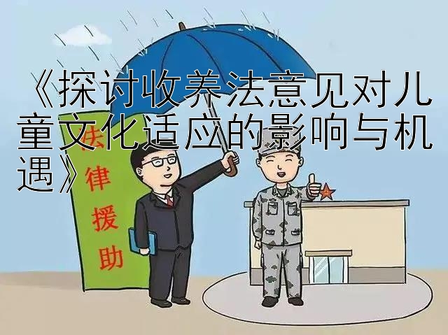 《探讨收养法意见对儿童文化适应的影响与机遇》