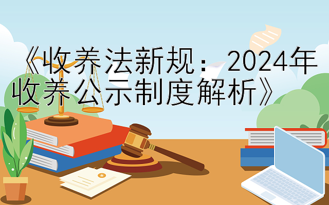 《收养法新规：2024年收养公示制度解析》