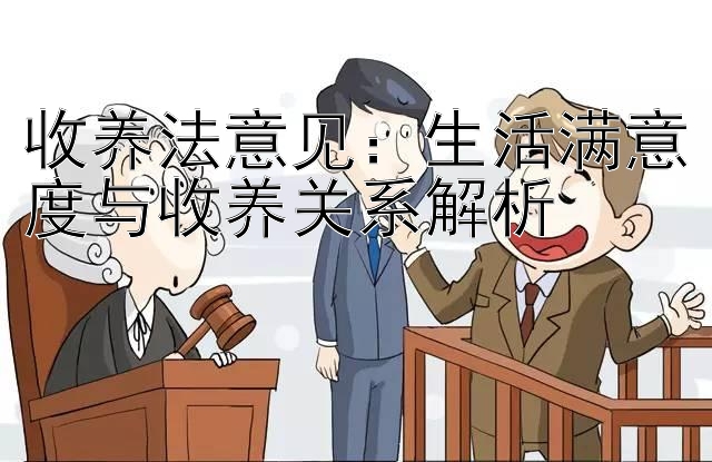 收养法意见：生活满意度与收养关系解析