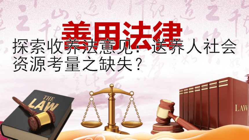 探索收养法意见：送养人社会资源考量之缺失？