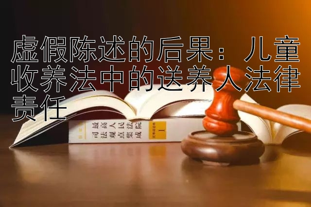 虚假陈述的后果：儿童收养法中的送养人法律责任