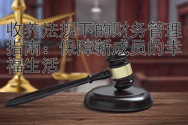 收养法规下的财务管理指南：保障新成员的幸福生活