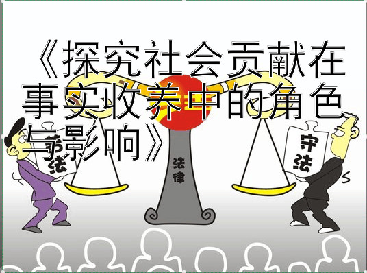 《探究社会贡献在事实收养中的角色与影响》