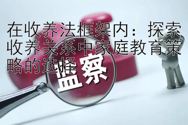 在收养法框架内：探索收养关系中家庭教育策略的选择