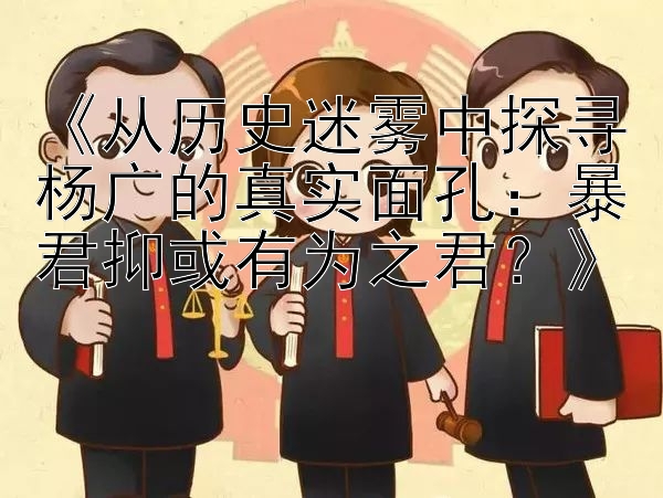 《从历史迷雾中探寻杨广的真实面孔：暴君抑或有为之君？》