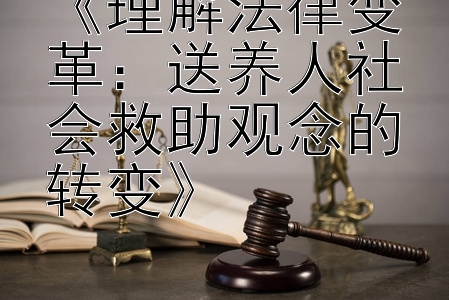 《理解法律变革：送养人社会救助观念的转变》