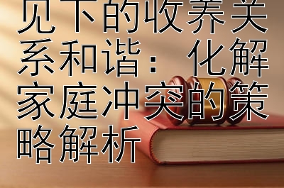 最高院指导意见下的收养关系和谐：化解家庭冲突的策略解析