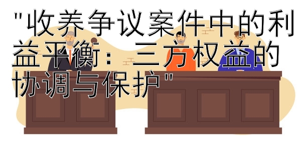 收养争议案件中的利益平衡：三方权益的协调与保护