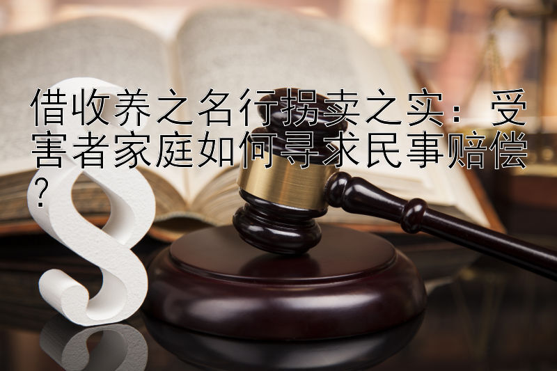 借收养之名行拐卖之实：受害者家庭如何寻求民事赔偿？