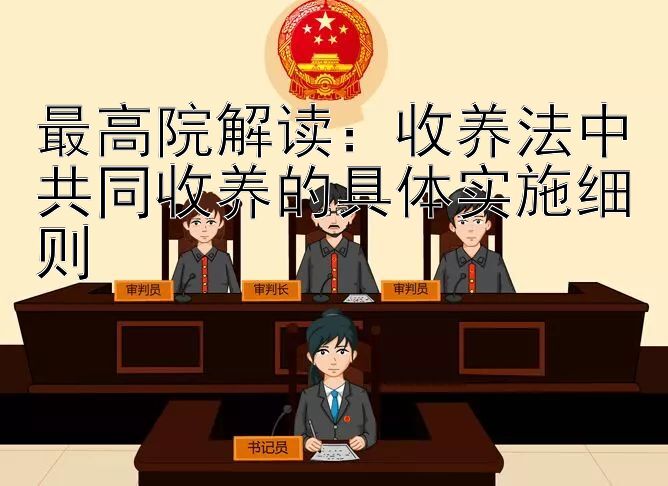 最高院解读：大小单双技巧最稳回血技巧 收养法中共同收养的具体实施细则