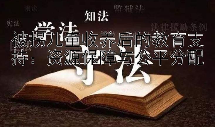 被拐儿童收养后的教育支持：资源保障与公平分配