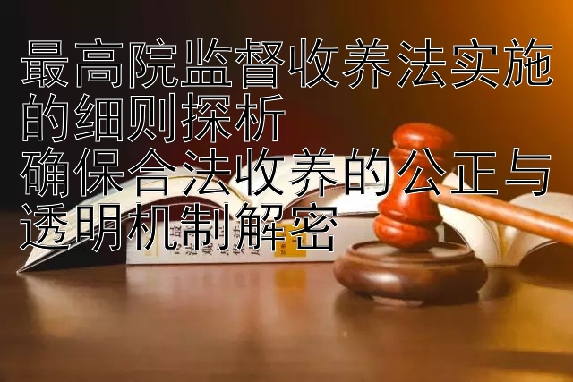 最高院监督收养法实施的细则探析  
确保合法收养的公正与透明机制解密